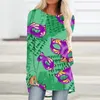 Women's T Shirts Mardi Sweatshirt For Women Carnival Long Sleeve Tunic Fashion Round Shirt Athletic 2 Thin