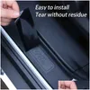 Bilmärken Kolfiber Dörrklistermärke Auto Threshold Trunk Anti Scratch Protective Film Strips Universal Waterproof Accessories Drop de DHG2G