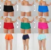 lululemenly Damen Sommer Yoga Hotty Hot Shorts Atmungsaktiv Schnelltrocknend Sportunterwäsche Damen Taschenlauf Fitnesshose Princess Fortschrittliches Design 5119ess