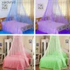 Klamboe Bed Luifel Gordijn Elegant Kant Netto Insectennet Ronde Koepel Mosquito Beddingvaiduryd