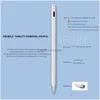 Mobiltelefon Stylus PENNS handskar 2 generationens tunna huvudspetsade blyertspenna SN Capacitive Pen för Apple BlackBerry Android Phablet I DHST1