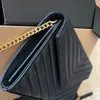 Busta trapuntata femminile caviale caviale classica borsela della borsa s borse di design a catena serale sacchetta in pelle vera borse da uomo in pelle
