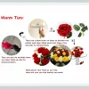 20 بوصة زهور الورد الاصطناعي لورود عيد الحب الورود اللمس الحقيقي روز واحد باقات زهرة طويلة