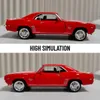 Electric/RC Car 1 36 Metal Diecast Car Model Repilca Chevrolet Camaro SS 1969 Scale Miniature Collection Fordon Hobby Kid Toy for Boy Xmas Giftl231223