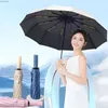 Umbrellas 8 Bone Automatic Folding Umbrella Retro Multi-color Sunny and Rainy Umbrella for Men and Women Sunshade Sun Protection Umbrella