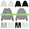 Essentialsweatshirts para homens e mulheres Essentialshoodie fino veludo com capuz casual moda tendência designer roupas esportivas conjunto com capuz casual oversized algodão com capuz df