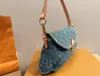 Sacs à bandouliers Top designer denim en ling en lingot de tote