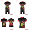 Motorcycle Apparel Cross-Border Creative Model Black Cycling Jersey Summer Comfortable Breathable Wicking Lycra Suit For Men And Women Dhsi3