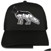 Sewing Notions & Tools Wolf Embroidered Iron On Sewing Notions Es For Clothing Jackets Hats Backpack Black With White Style Custom Dr Dhbka