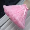 Kvinnors sömnkläder cosplay ruffled lolita petticoat underskirt ingen hoop kvinna fluffig bubbla tutu kjol puffy halv slip prom party crinoline