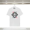 Three standard tide brand 24 nouveau T-shirt à manches courtes brodé pour hommes et femmes en vrac pur coton couple demi-manches personnalité T-shirt col rond marée