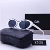 نظارة شمسية مصممة للنساء الرجال الكلاسيكية العلامة التجارية الأزياء UV400 Goggle مع صندوق في الهواء الطلق جودة عالية الساحل S Chan Chane Chann