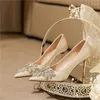 Dress Shoes Office Lady High Heels White Weeding Platform Pointed Toe Party Pumps Slippers Women Sandals Footwear Boots GH448