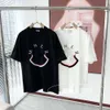 Mode Casual Men's Designer Luxe Mengjia Classic 2024 Nouveau Chaopai T-shirt imprimé Business Revers Polo court, Jeunesse décontractée Demi-manches Sports Été