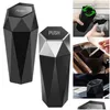 Other Interior Accessories Sier/Black Car Trash Can Portable Dustbin With Lid Leak-Proof Bin For Motive 20 14.2 7.7Cm Drop Delivery Au Dh0Kf