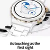 Orologi Orologi intelligenti E23 Moda donna Lusso Smartwrist 1.32 pollici Frequenza cardiaca Monitor per la pressione arteriosa Fitness Tracker Smartwatch da donna