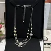 Pendant Women Charm Pearl New Designer Fashion Style Birthday Romantic Gift Necklace with Long Chain