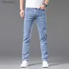 Herren Jeans Vintage Kausal Jeans Hosen Männer Kleidung Straight Fit Blau Grau Denim Jeans für Männer Stretch Hosen Sommer Frühling Mode 2023L240119