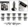 Kitchen Storage Door Hinges 10pcs Cabinet Drawer Hardware Heavy Duty Overlay Reused Self-Closing 7x4x3cm Cold-rolled Steel