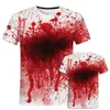 Heren T-shirts Horror Bloed Patroon 3D Gedrukt Casual T-shirts Vrouwen/mannen Korte Mouw O-hals Hip Hop Tee Harajuku tops Mode T-shirt