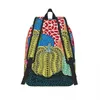 Taschen Three Polkadot Pumpkin Art Canvas Rucksack für Männer Frauen Wasserdicht College School Yayoi Kusama Tasche Print Büchertasche