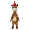 costume da giraffa mascotte dei cartoni animati personaggio a tema anime unisex taglia per adulti puntelli pubblicitari festa di Natale vestito da esterno