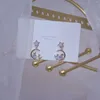 Boucles d'oreilles en or véritable 14 carats, bijoux à la mode, étoile en cristal, oiseau, exquis, mignon pour femmes, fête de vacances, boucles d'oreilles élégantes en Zircon