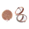 Miroirs 2PCS Mini miroir de poche de maquillage personnalisé Bling