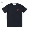 Summer Designer Mens T Shirt Amis T Shirt Comes Short Sleeve Womens des Badge Garcons Brodery Heart Short Sleeve Red Heart High Quality 1773 7312