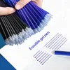 Pieces/0.5mm Gel Pen Erasable Refill Full Needle Tube Blue Black Ink Writing Painting And Stationery For Students