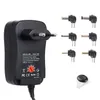 6 Arada 1 Power Supply Adaptör 6 Farklı Arayüz 3V-12V Ayarlanabilir Voltaj Güç Adaptörü 30W Evrensel Adaptör AB/US/AU/UK Fiş Elektronik Piller Şarj Cihazı