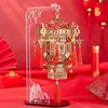 Narzędzia rzemieślnicze 3D metalowe puzzle chińska pałac lantern modelu zestawy budowlane DIY Laser Cuting Jigsaw Zabania Zabawki dla dziewcząt Prezenty urodzinowe YQ240119