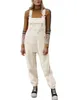 Fleece warme overalls voor dames, losse, casual jumpsuits met zakken 2401174