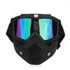 Casques de moto Lunettes de soleil de cyclisme Équitation Lunettes de motocross Masques coupe-vent FL Protection du visage Protection UV pour casque de ski Drop Dhvxu