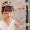 Accessoires pour cheveux, diadèmes de princesse en cristal de luxe, couronnes, bandeau pour enfants filles, couronne de bal de mariée, accessoires de fête de mariage, bijoux