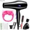 Hair Dryers 1pc Salon Professional Big Power Electric Hair Dryer Strong Wind Hand Blower Dryer With Accessories