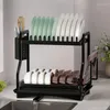 Kitchen Storage Dish Rack Sink Chopsticks Household Countertop Multifunctional Drainer Filter