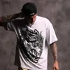 T-shirts hommes She Native Wolf Flower Skull Imprimer T-shirt pour femmes Hommes 100% coton T-shirts Skateboard à manches courtes Tee Skate Topsyolq