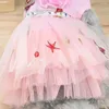 Hundebekleidung Welpenkleidung Blumenmuster Mode Prinzessin Kleid Spitzenrock Haustier T-Shirt für Party