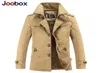 Men039s Trench Coats Brand 2021 Army Green Long Coat Men Thick Winter Jacket Warm England Male Casual Cotton Overcoat6332652