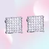 Boucles d'oreilles bijoux mode femme masque à hommes boucles d'oreilles hip hop diamant étouffe oreilles glacé bling cz rock punk ronde mariage cadeau268n2249002