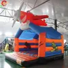 free door delivery outdoor activities 2024 New Kids Backyard Inflatable Jumping Castle Ball Pit airplane Bounce House with Air Blower For Children