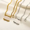 Luxury Famous Designer Necklace for Women Hemp flower Pendant Brand C-Letter Choker Chain Necklaces Jewelry Accessory High Quality 18K Gold Plated