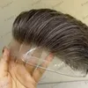超耐久性のあるVersalite Lace Frontpu Base Men Toupee＃540 Brown Human Hair Man's Wig Natural Hearline Capillary Prsthesis