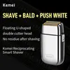 Electric Shavers Kemei Tx1 Rechargeable Metal Housing Pro Electric Shaver For Men Hair Beard Electric Razor Bald Shaving Machine Finishing Fade Q240119