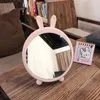 2PCS Mirrors Portable Mirror Irregular Small Cute Kawaii Baby Room Pink Home Decoration Accessories