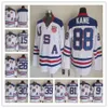 Maglie hockey Team USA 2010 9 Zach Parise 88 Patrick Kane 81 Phil Kessel 28 Brian Rafalski 39 Miller 15 Langenbrunner Sticted Blu Bianco Alternativo 3167