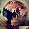 Casques de moto Disco Ball Casque Unique Cool Superbe Drop Livraison Automobiles Motos Accessoires Dh3Hs