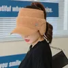 Ball Caps Ear Protection Empty Top Baseball Cap Soft Solid Color Thickened Hat Korean Style Sun Knitted Running