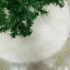 Decorações de Natal Branca Anti Pele Saia de Árvore Decoração Inferior Tapete de Pelúcia 30 Polegadas/36 Polegadas/48 Polegadas/60 Polegadas
